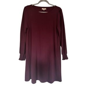 Loft Deep Purple Dress Size Large (L)